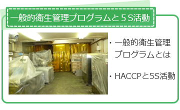 一般的衛生管理プログラムと5S活動